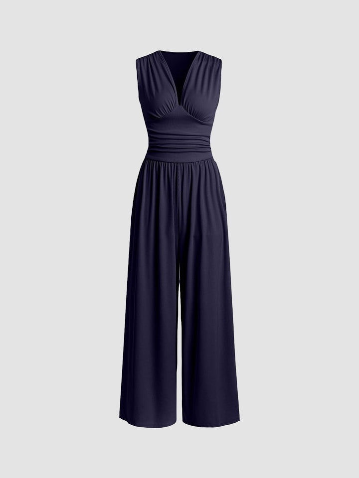 CHARLEY – Chic Sleeveless Wide-Leg Jumpsuit