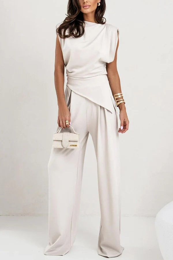 CLARISSA - Luxe Wide-Leg Jumpsuit