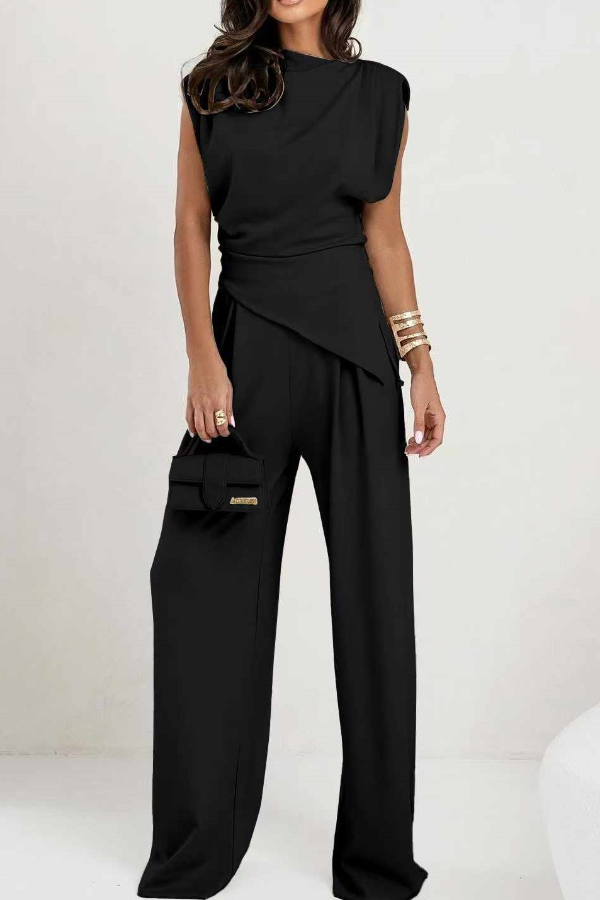 CLARISSA - Luxe Wide-Leg Jumpsuit